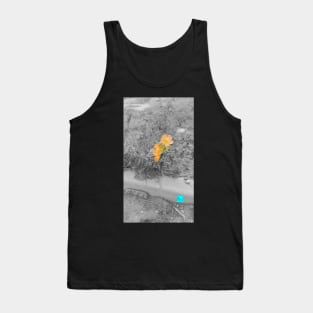 Orange wildflower Tank Top